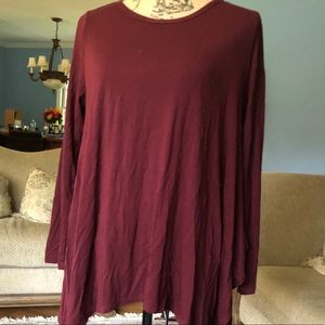 Maroon Long Sleeve Shirt